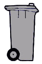 muelltonne grau